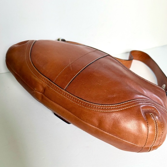 Coach Soho Leather F10192 Vintage Y2K British Tan Shoulder Bag - Picture 6 of 9